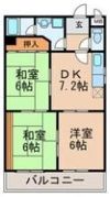 パティオ杁ヶ池の間取り画像