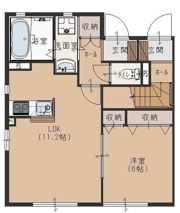 ディアコートふじみ野Cの間取り画像