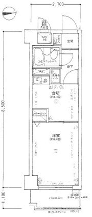 ライオンズマンション元住吉第5の間取り画像