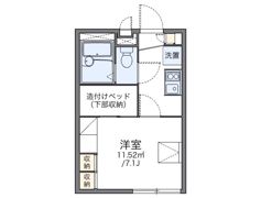 レオパレスF ファミーユの間取り画像