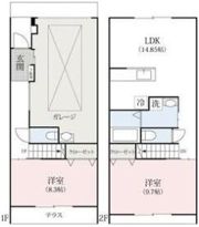 レジデンツK A・Bの間取り画像