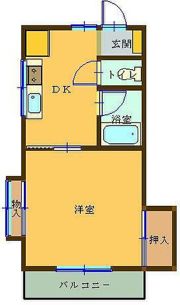 カーサナカムラ-Bの間取り画像