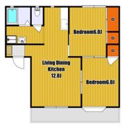 村北グリーンハイツB棟の間取り画像