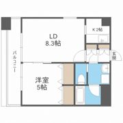 コスモリード谷町六丁目（旧名称：ドゥーエ谷町）の間取り画像