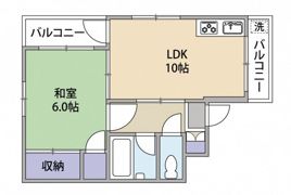 佐伯コーポの間取り画像