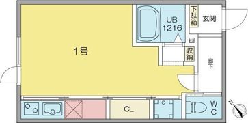 GLAMB3 道明町Ⅱの間取り画像