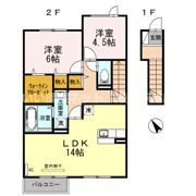 湖城ヶ丘ハイツ8号館の間取り画像