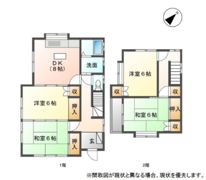 土手貸家 Bの間取り画像