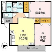 サンビレッジ二の宮 Aの間取り画像