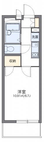 レオパレスヴィラ曽根Cの間取り画像