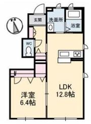 シャーメゾンはなみずき A棟の間取り画像