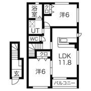 ボヌール中田の間取り画像