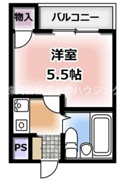 ハーモニーハイツ忍ケ丘の間取り画像