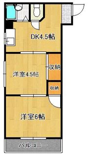 タウンコート陣山の間取り画像