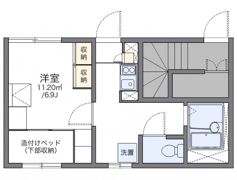 レオパレスカサベルテの間取り画像