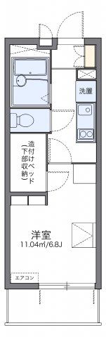 レオパレスフラックスの間取り画像