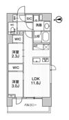 シーズンフラッツ蔵前の間取り画像
