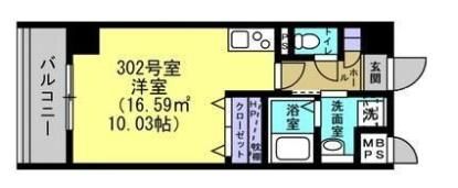 クオーレ薬師堂の間取り画像