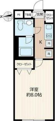 ウェルスクエアイズム大森西の間取り画像