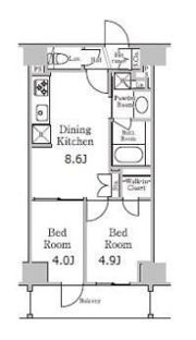 レジディア千駄木の間取り画像