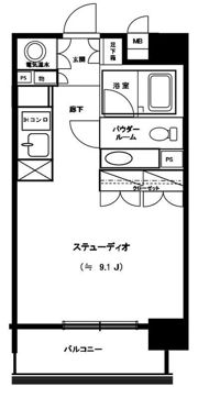 エクセレント麻布十番の間取り画像