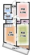 ロイヤルハイツ木村2号館の間取り画像