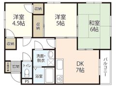 コーポ府南の間取り画像