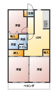 シャルル岩出の間取り画像