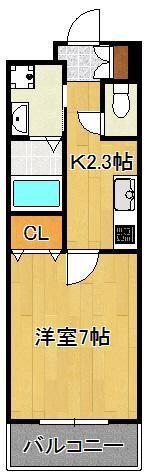 グレイスフル到津の間取り画像