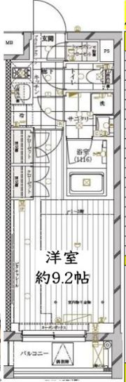 レガリス三軒茶屋の間取り画像