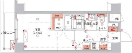 ハーモニーレジデンス新宿EASTの間取り画像