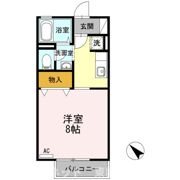 クレール静岡 Bの間取り画像