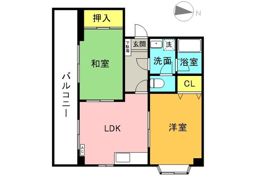 コーポフローライトの間取り画像