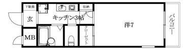サンエイハイツ萱町の間取り画像