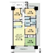 ドゥエル若草の間取り画像