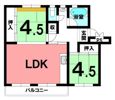 江南団地206棟の間取り画像