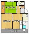 ビレッジハウス小倉南1号棟の間取り画像