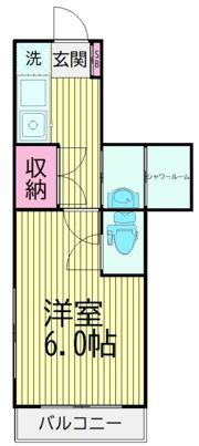 杉田ハイツ西大井の間取り画像
