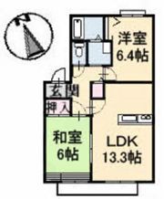 グリーンフィールド A棟の間取り画像