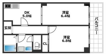 ウィステリア神戸湊川の間取り画像