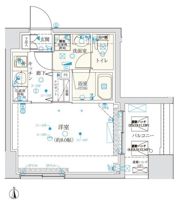 クレイシア門前仲町の間取り画像