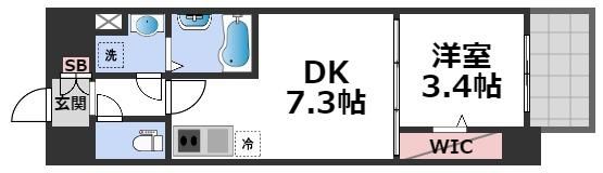 JPレジデンス大阪城東4の間取り画像