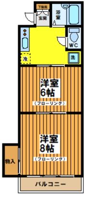 渡マンションの間取り画像