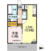 D-ROOM紅雲町Cの間取り画像