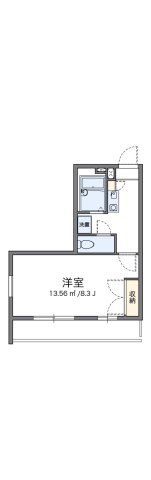 レオパレス麻生の間取り画像