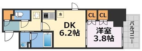 クレストコート靱公園 THE CLASSの間取り画像