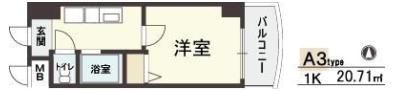 HOPE CITY天神橋の間取り画像