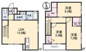シャーメゾン伊島Ⅱの間取り画像