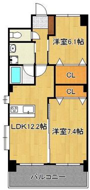 カリブの間取り画像
