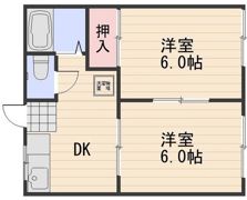吉田コーポⅡ棟の間取り画像